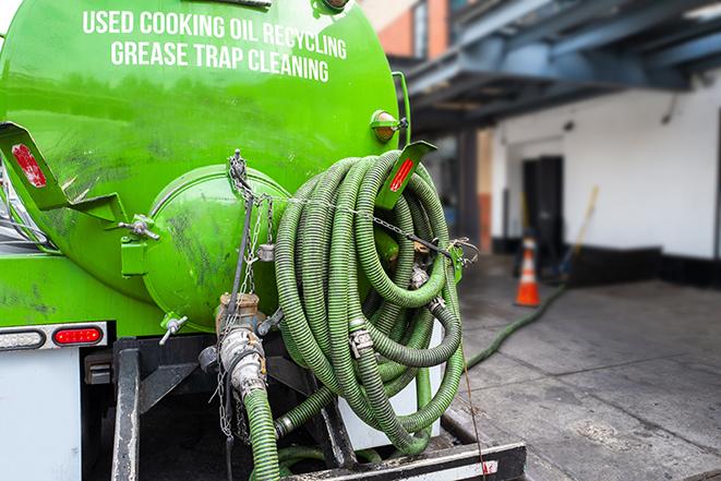 commercial kitchen grease trap receiving routine pumping in Buellton